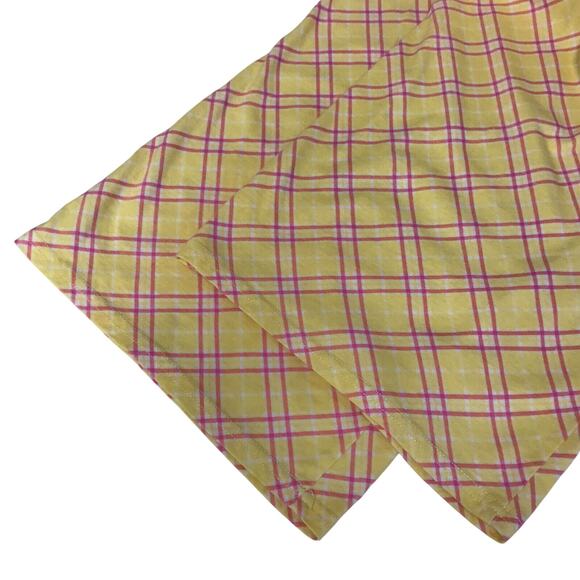 Character Pants Medium Lounge Wide Leg Capri Elastic Waist Yellow Pink White - Picture 4 of 6